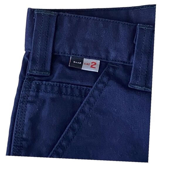 Carhartt FR Rugged Flex Relaxed Fit Canvas Pants 36x34 Blue New Workwear - Picture 6 of 9